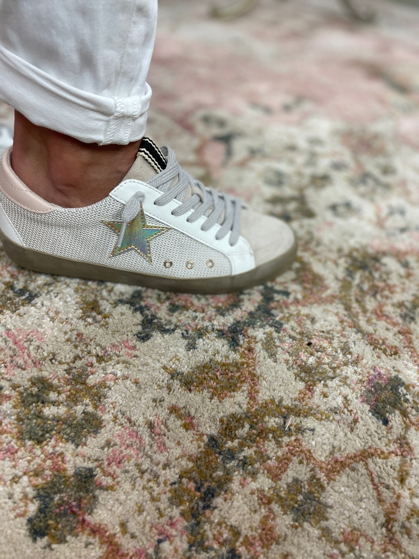 Zailey Sneakers | Bone Mesh