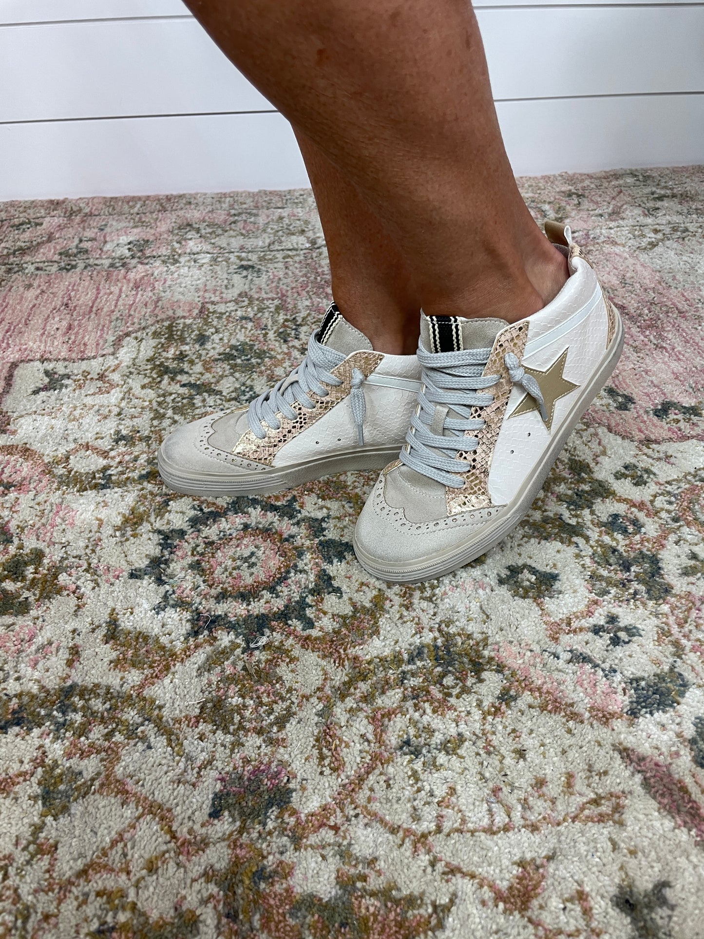 Zailey Sneakers | Blush Snake