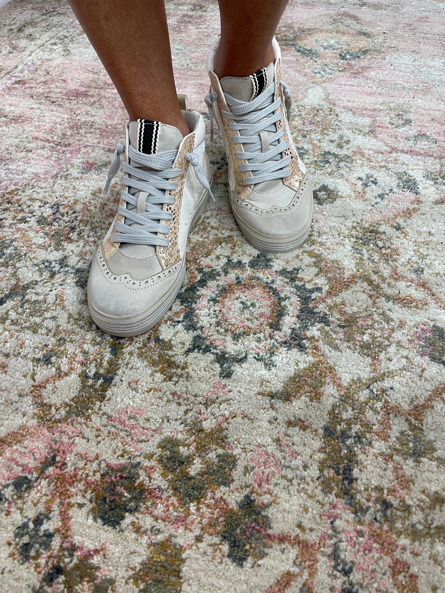 Zailey Sneakers | Blush Snake