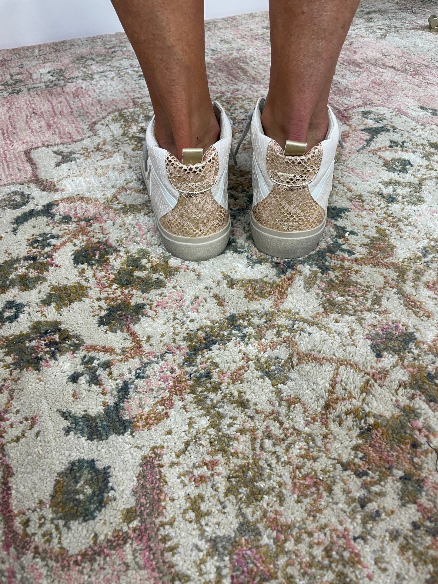 Zailey Sneakers | Blush Snake