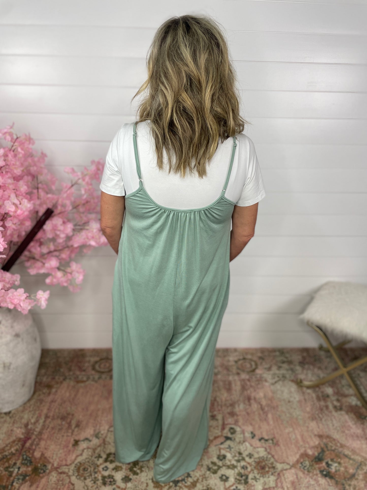 Belinda Jumpsuit | Dusty Sage