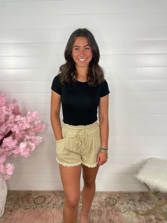 Nyra Shorts | Taupe