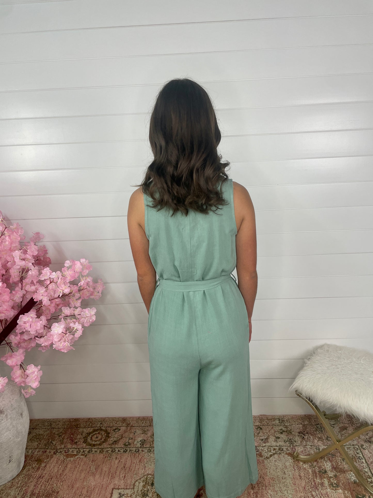 Whittany Jumpsuit | Sage