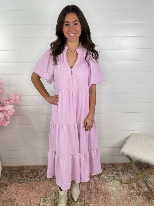 Farley Midi Dress | Pink