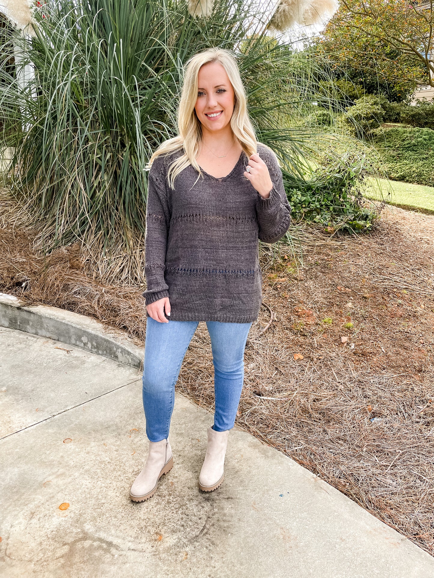 Ashley Sweater | Charcoal