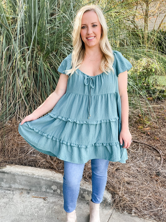 Sadie Top | Sea Green